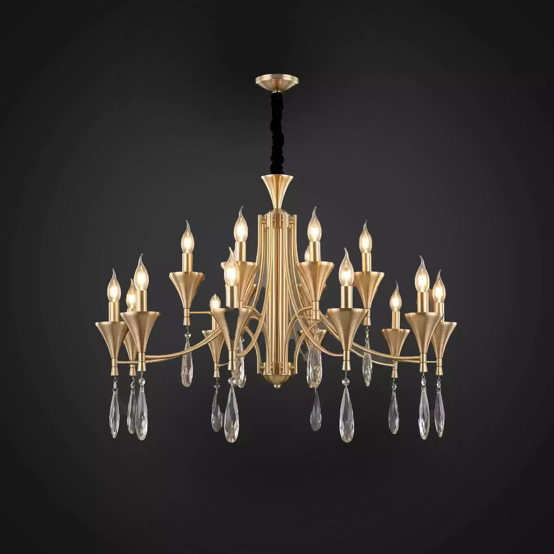 The The Imperial Amber 16 Chandelier