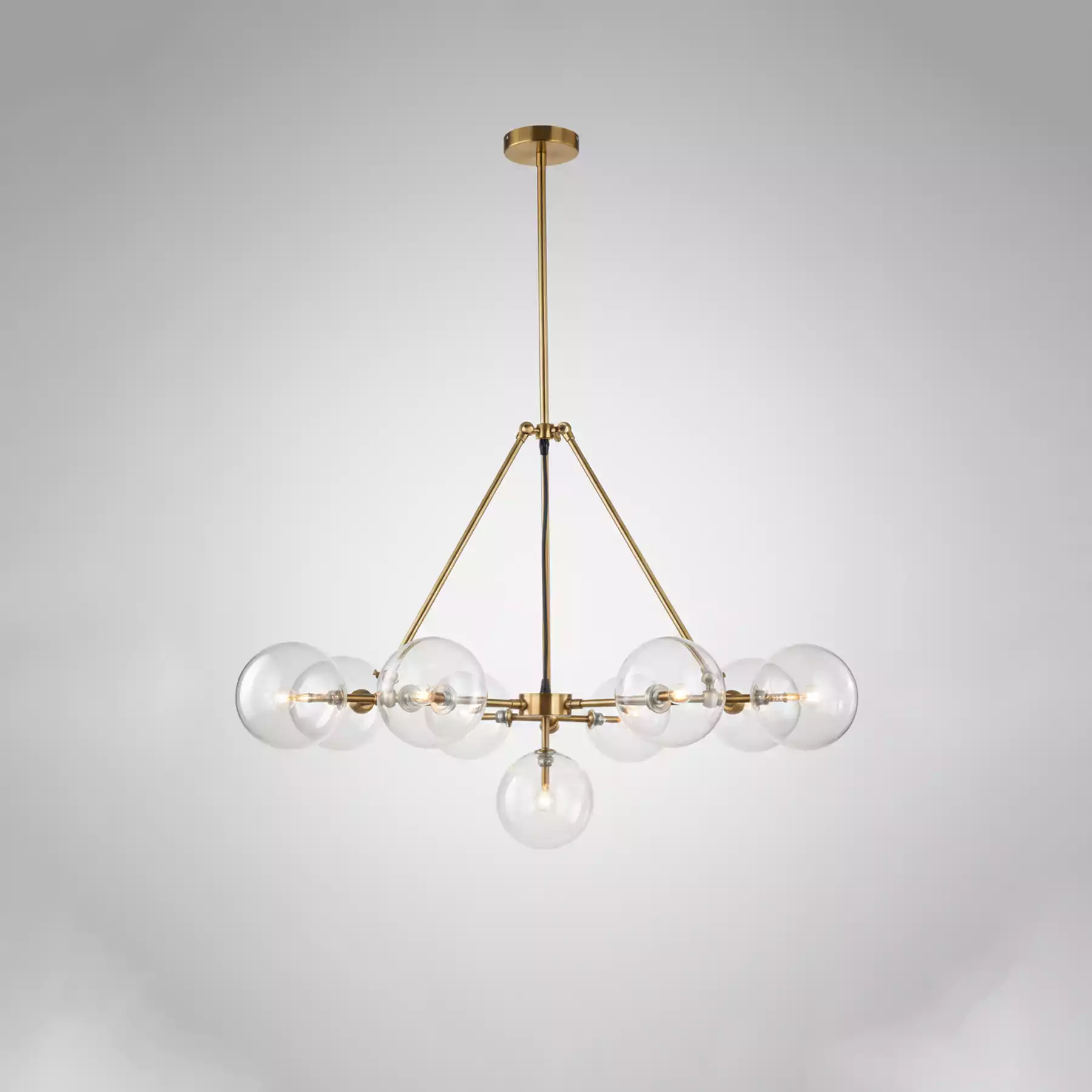 Belton Brass Globe Chandelier