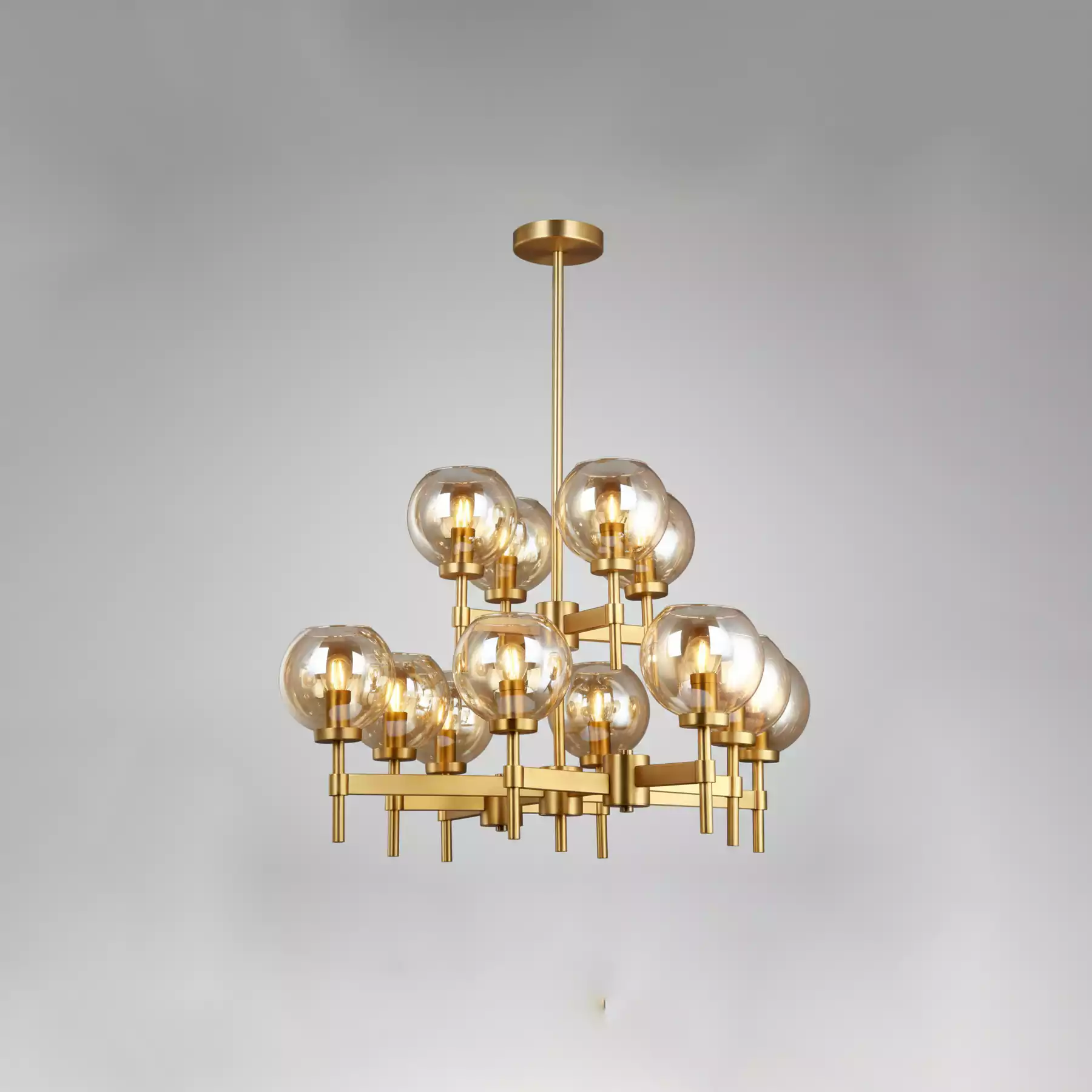 Morill Tiered Brass Chandelier