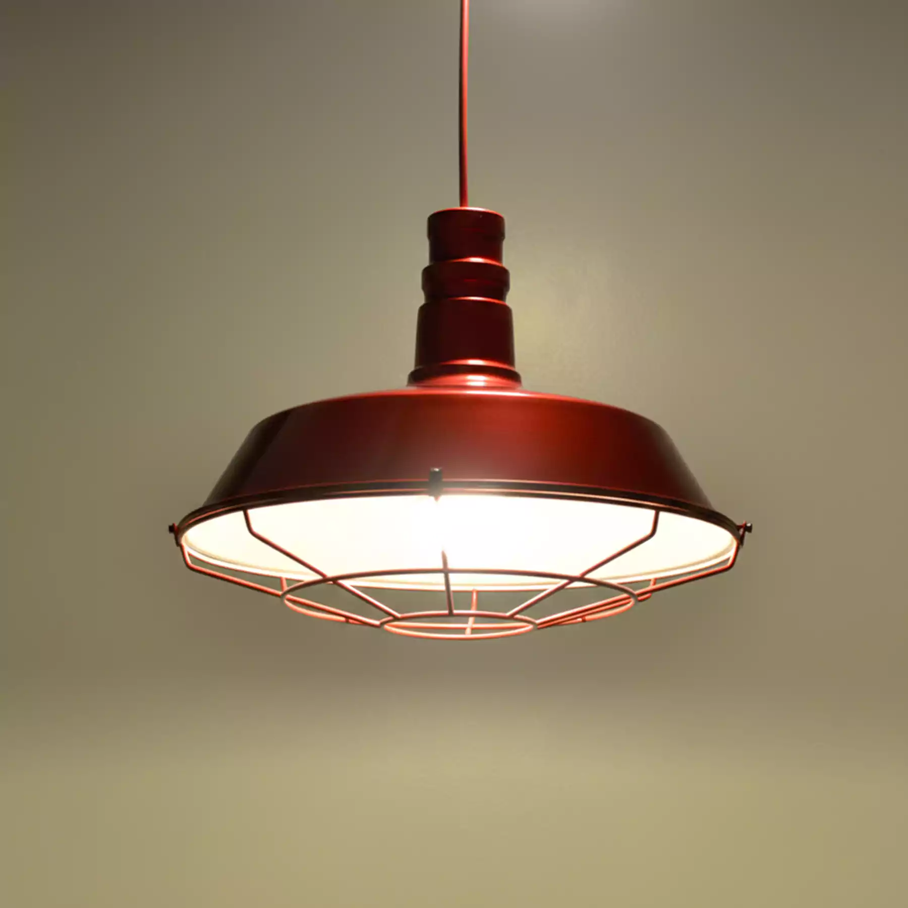 Atlas Red Pendant Light