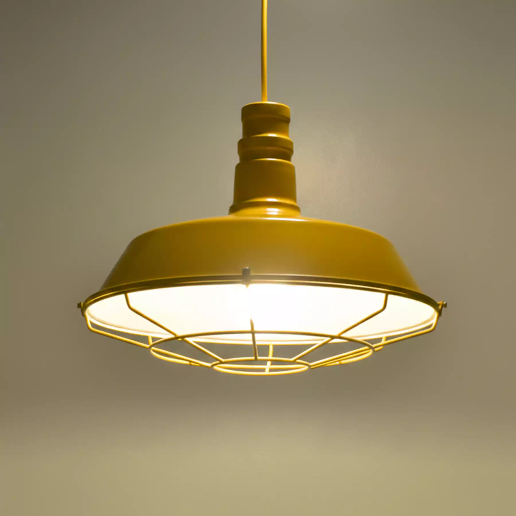 Atlas Yellow Pendant Light
