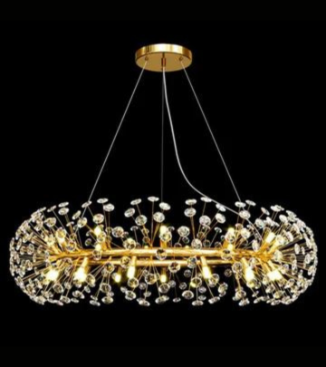 Crown Crystal Chandelier Ceiling Light