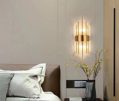 MIA Modern Crystal LED Wall lamp Golden Wall light Bedside lamp For Hotel Cafe