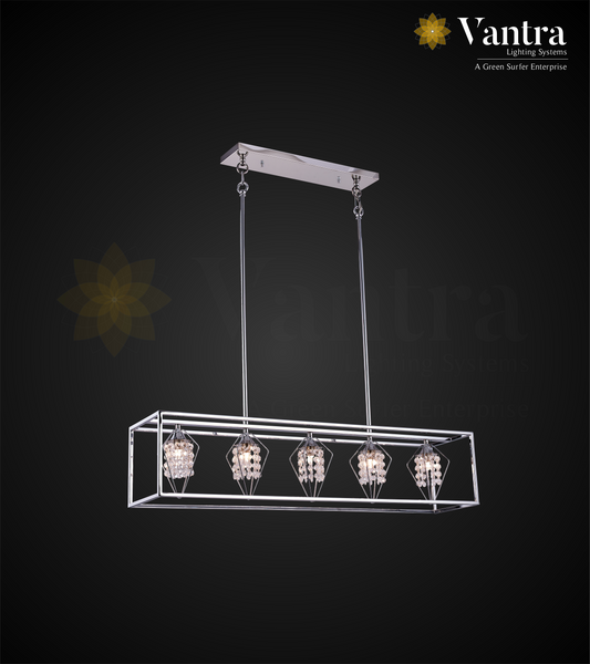 MODENA 5 Decorative Linear Cluster Pendant Light/Cluster Hanging Light/Cluster Ceiling Light
