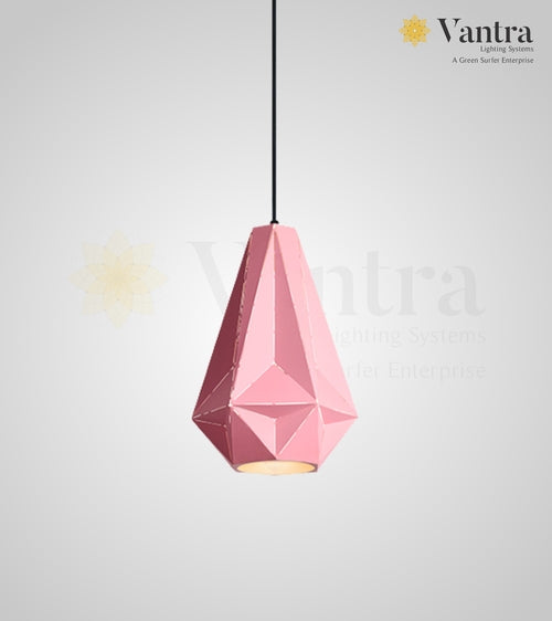 POLYGON Pink Pendant / hanging Light