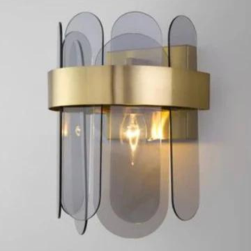 HYDE Creative Light Luxury Long Strip Glass Combination Design Light Wall Sconce Lamp