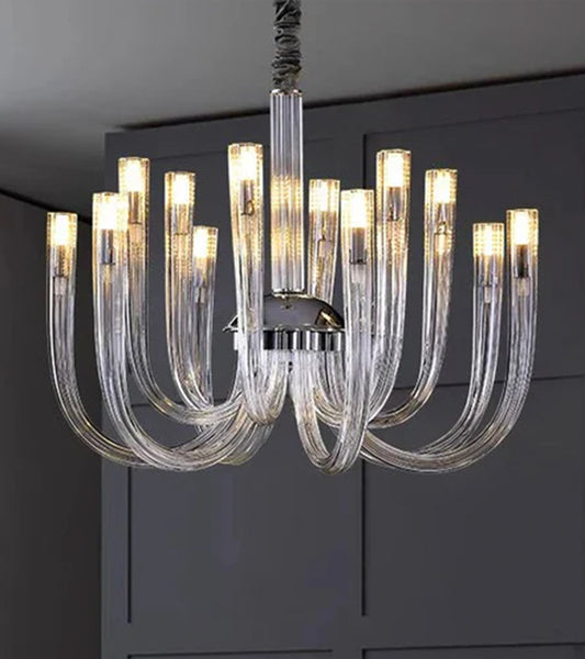 Luxeon Modern European Leaded Crystal Glass Chandelier