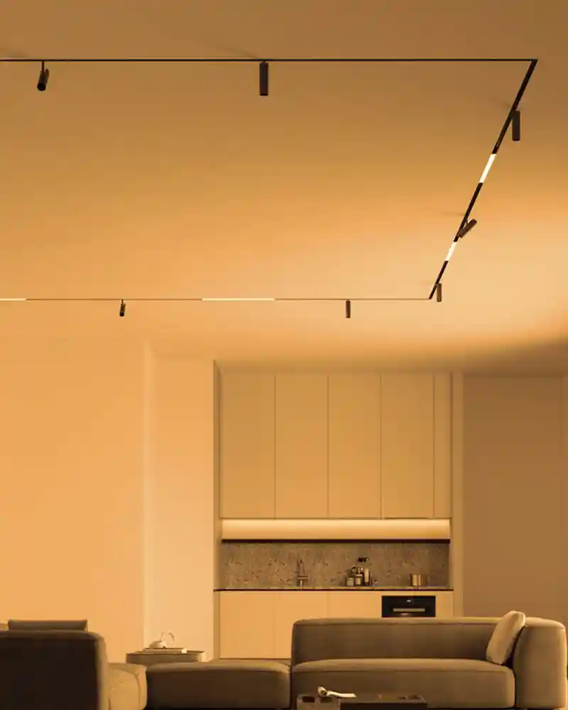 Smart Magnetic Track, Smart, Magnetic Track, Modular, Spotlight, Linear Lighting, Home Automation, Recessed.