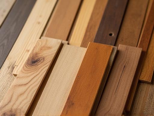 Variety of wood finishes being applied
